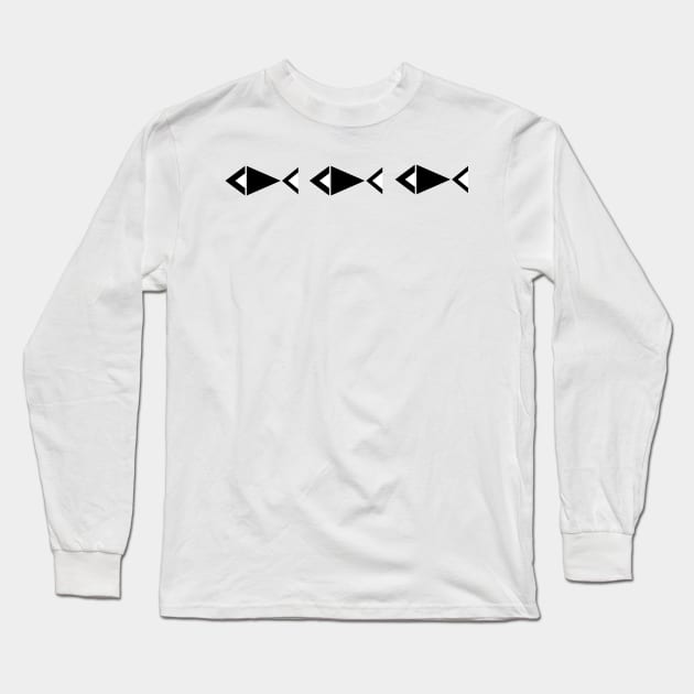 Fish Long Sleeve T-Shirt by Glmtoey 